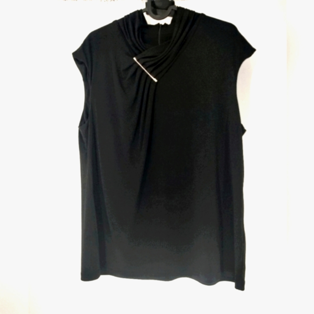 Calvin Klein Elegant Sleeveless Black Women's Top Size XL, NWT